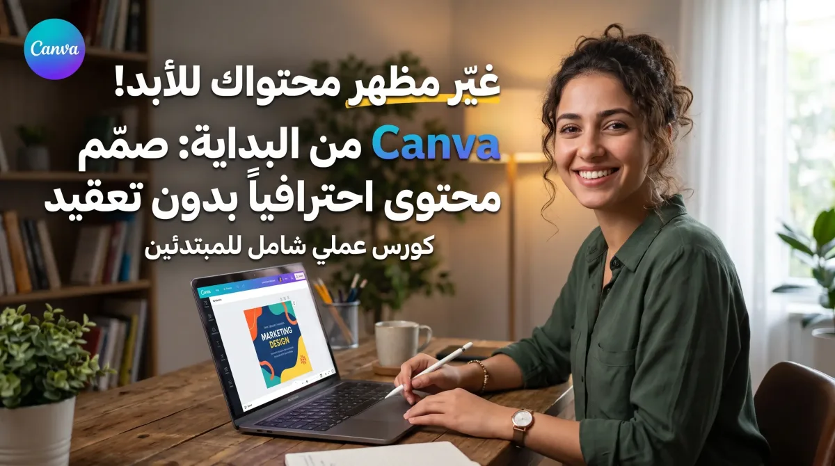 Canva من البداية: صمّم محتوى احترافياً بدون تعقيد